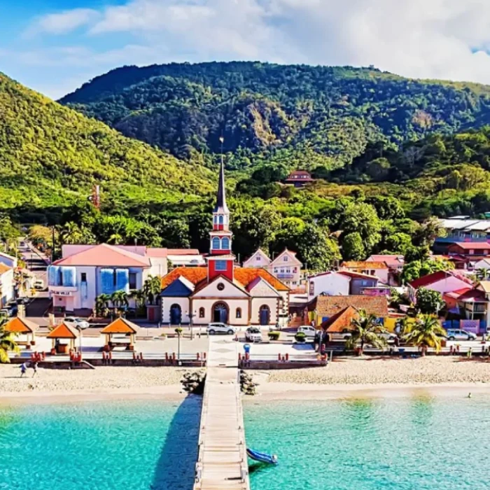 Ponton et village